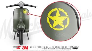 ARS13 Eskitilmis Desenli Asker Yildizi Mat Sari