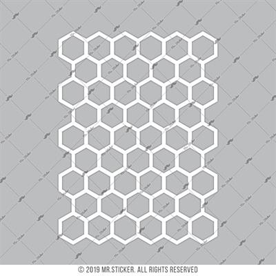 BCY19 Reflektif Ari Petekleri V1 Beyaz