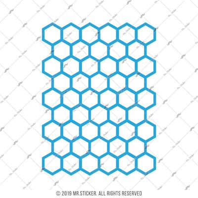 BCY22 Reflektif Ari Petekleri V1 Mavi