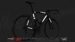 BCY33 Reflektif Beyaz Koruyucu Sticker Seti