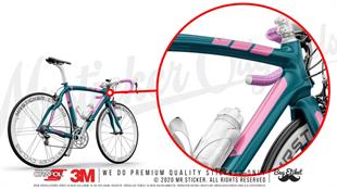 BCY44 Reflektif Koruyucu Sticker Seti Seker Pembe Renk