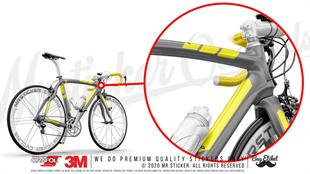 BCY46 Reflektif Koruyucu Sticker Seti Sari Renk