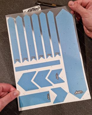BCY47 Reflektif Koruyucu Sticker Seti Mavi Renk