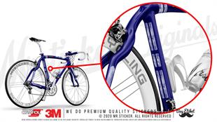 BCY49 Reflektif Lacivert Beyaz Petek Kamuflaj Desenli Serit Seti