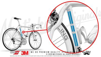 BCY5 Reflektif Mavi Serit Seti 12 Parca