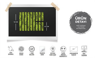 BCY50 Reflektif Yesil Siyah Petek Kamuflaj Desenli Serit Seti
