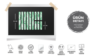BCY51 Reflektif Yesil Beyaz Petek Kamuflaj Desenli Serit Seti