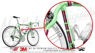 BCY52 Reflektif Pembe Siyah Petek Kamuflaj Desenli Serit Seti