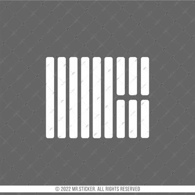 BCY6 Reflektif Beyaz Serit Seti 12 Parca