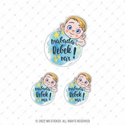 BOB12 Arabada Bebek Var Etiketi 3lü Set