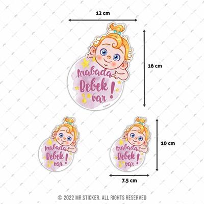 BOB13 Arabada Bebek Var Etiketi 3lü Set