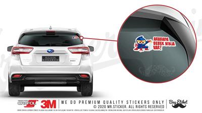 BOB17 Arabada Bebek Ninja Var Etiketi V2