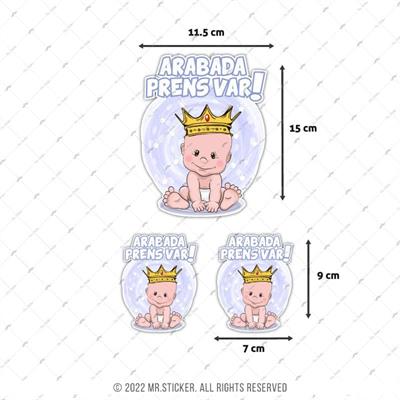 BOB23 Arabada Prens Var Etiketi 3lü Set