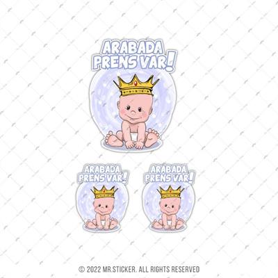 BOB23 Arabada Prens Var Etiketi 3lü Set