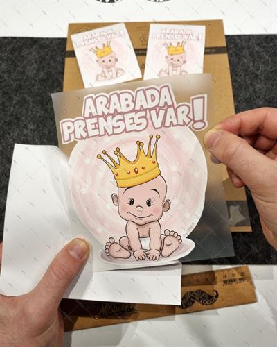 BOB24 Arabada Prenses Var Etiketi 3lü Set