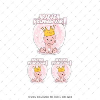 BOB24 Arabada Prenses Var Etiketi 3lü Set