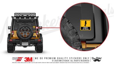 BOB9 Lady On Board Etiketi