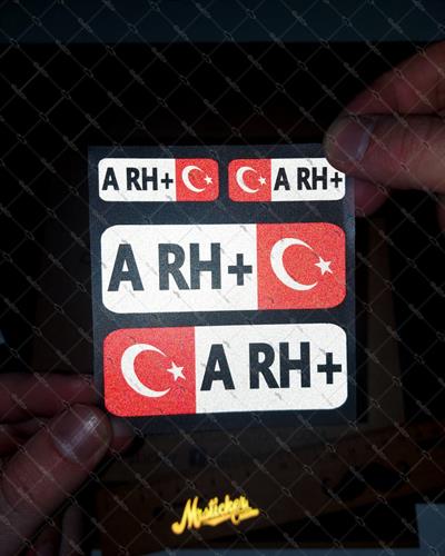 BT03 Reflektif A Rh Pozitif (+) Kan Grubu Etiket Seti