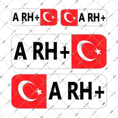 BT03 Reflektif A Rh Pozitif (+) Kan Grubu Etiket Seti