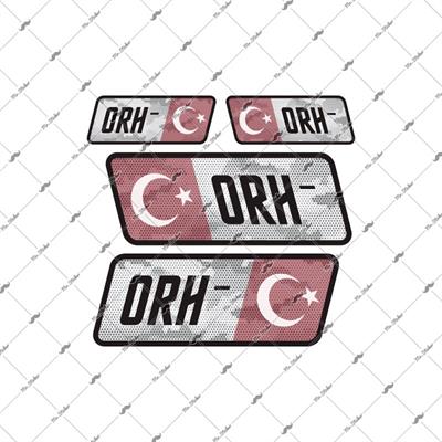 BT11 Reflektif 0 Rh Negatif (-) Kan Grubu Etiket Seti