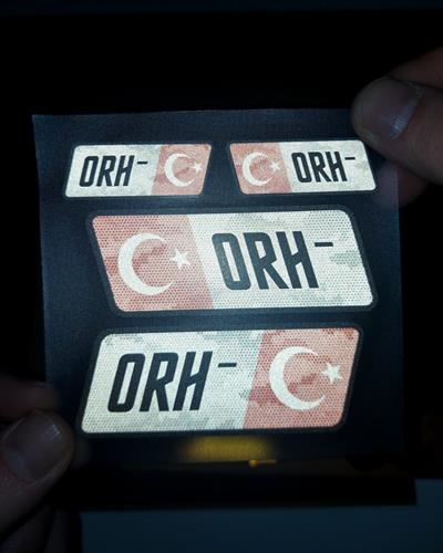 BT11 Reflektif 0 Rh Negatif (-) Kan Grubu Etiket Seti