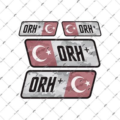 BT12 Reflektif 0 Rh Pozitif (+) Kan Grubu Etiket Seti