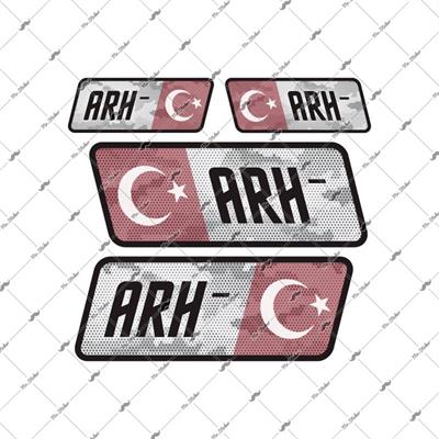 BT14 Reflektif A Rh Negatif (-) Kan Grubu Etiket Seti