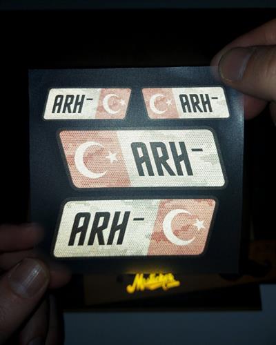 BT14 Reflektif A Rh Negatif (-) Kan Grubu Etiket Seti