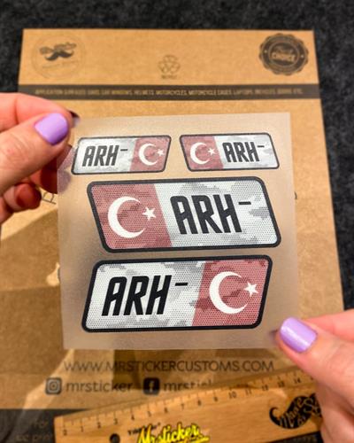 BT14 Reflektif A Rh Negatif (-) Kan Grubu Etiket Seti