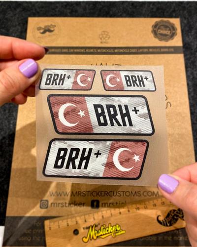 BT15 Reflektif B Rh Pozitif (+) Kan Grubu Etiket Seti