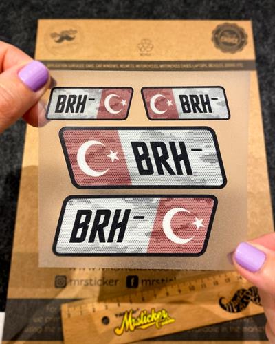 BT16 Reflektif B Rh Negatif (-) Kan Grubu Etiket Seti