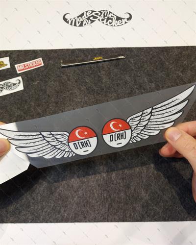 BT20 Reflektif Kanat Desenli 0 Rh Negatif (-) Kan Grubu Etiket Seti