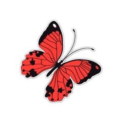 BTF7 Kirmizi Kelebek Etiketi