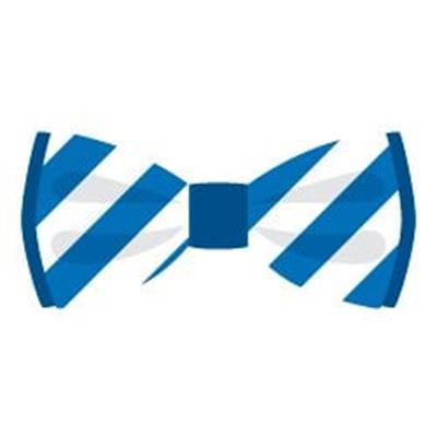 BWTM5 Mavi Beyaz Cizgili Papyon Etiketi