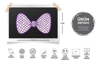 BWTW2 - Mor Cizgili Bayan Kurdele-Papyon Etiketi