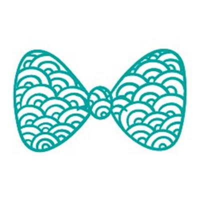 BWTW6 - Yesil Desenli Bayan Kurdele-Papyon Etiketi