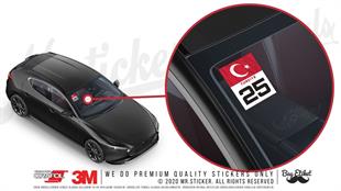 CAR48 Custom Numara Etiketi