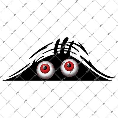 CAR8 Yari Reflektif Bagajdan Bakan Portlek Gozler Etiketi