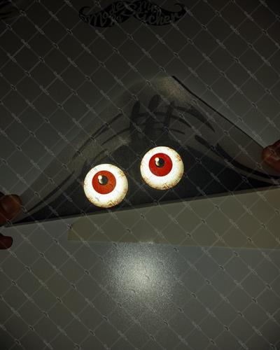 CAR8 Yari Reflektif Bagajdan Bakan Portlek Gozler Etiketi