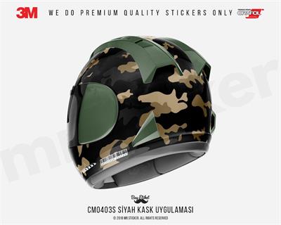 CMO403S - Kask Kaplamaya Uygun 34 Parca Kucuk Boy Kamuflaj Seti