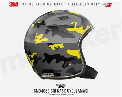 CMO406S - Kask Kaplamaya Uygun 34 Parca Kucuk Boy Kamuflaj Seti