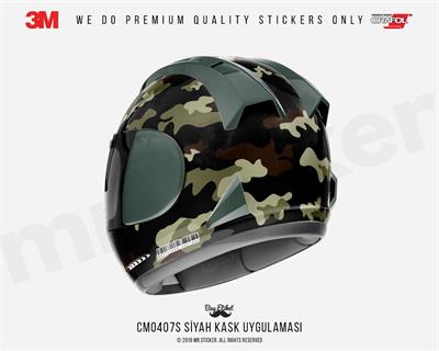 CMO407S - Kask Kaplamaya Uygun 34 Parca Kucuk Boy Kamuflaj Seti