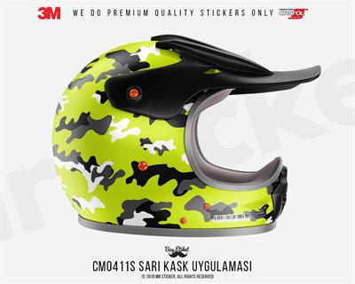 CMO411S - Kask Kaplamaya Uygun 34 Parca Kucuk Boy Kamuflaj Seti