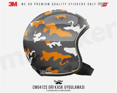 CMO412S - Kask Kaplamaya Uygun 34 Parca Kucuk Boy Kamuflaj Seti