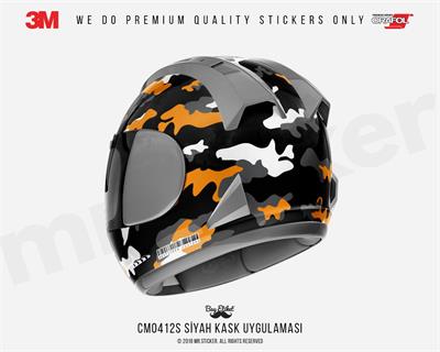 CMO412S - Kask Kaplamaya Uygun 34 Parca Kucuk Boy Kamuflaj Seti