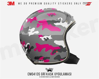 CMO413S - Kask Kaplamaya Uygun 34 Parca Kucuk Boy Kamuflaj Seti