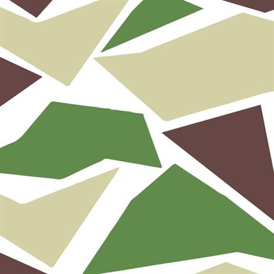 CMO504M - 45 Parca Ucgen Kamuflaj Seti - (Yesil-Kahverengi-Acik Yesil)