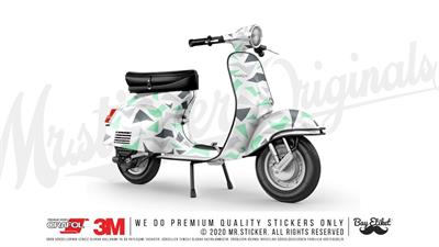 CMO516M - Custom Renk Secenegi - 45 Parca Ucgen Kamuflaj Seti