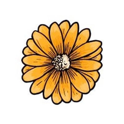 FLW3 Sari Cicek Etiketi