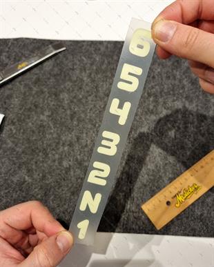 GID8 Karanlikta Parlayan 1-N-2-3-4-5-6-Yazili-Vites-Etiketi